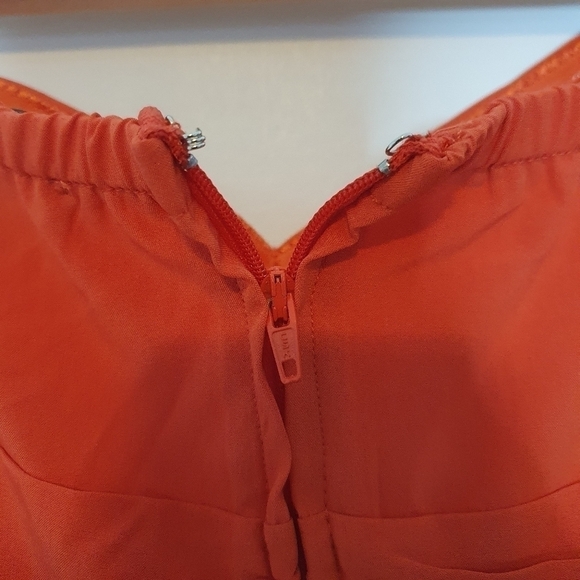 Forever 21 Coral Short Dress Size L - Picture 8 of 12